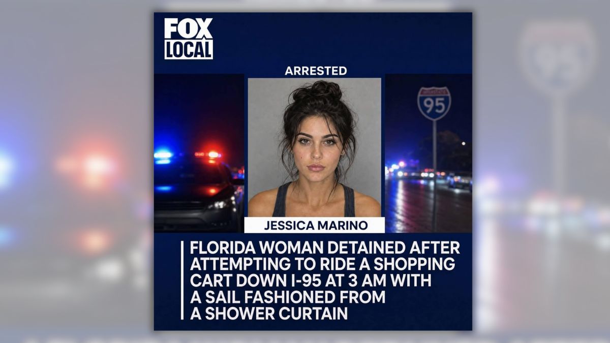 Was Florida woman arrested after riding shopping cart down highway? Not ...