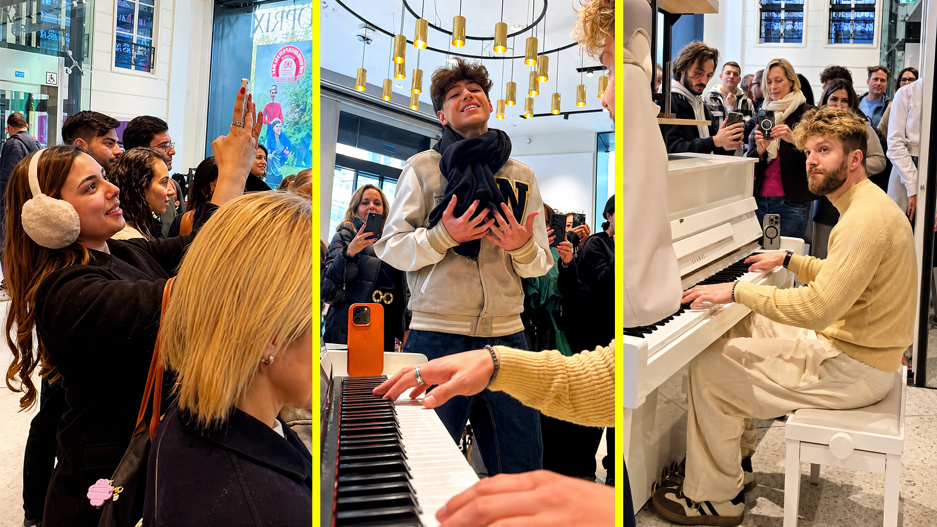 Would you stop for this live piano performance?