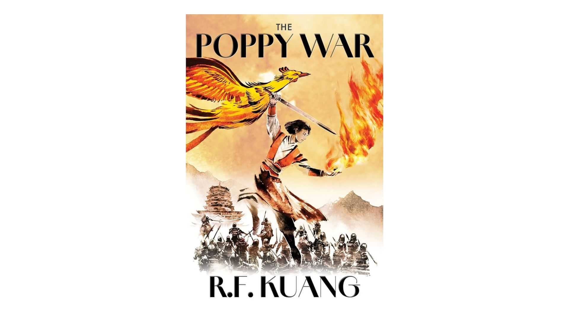 The Poppy War by R.F. Kuang book cover on a white background