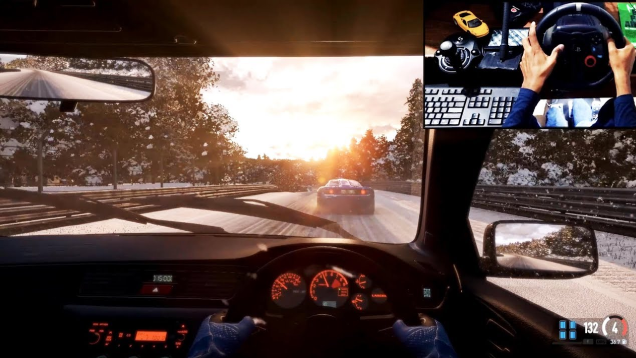 Realistic Evo IX trackday at Nurburgring with Logitech G29