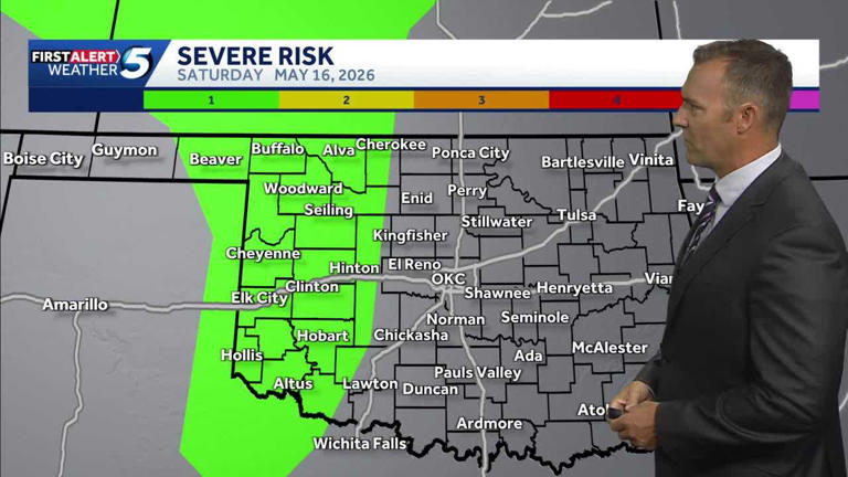 Updates: Strong storms moving through central Oklahoma Friday night
