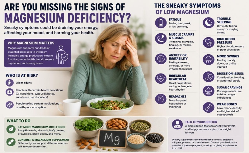 Are You Missing the Signs of Magnesium Deficiency? These Sneaky Symptoms Could Be Affecting Your Energy, Sleep, and Mood