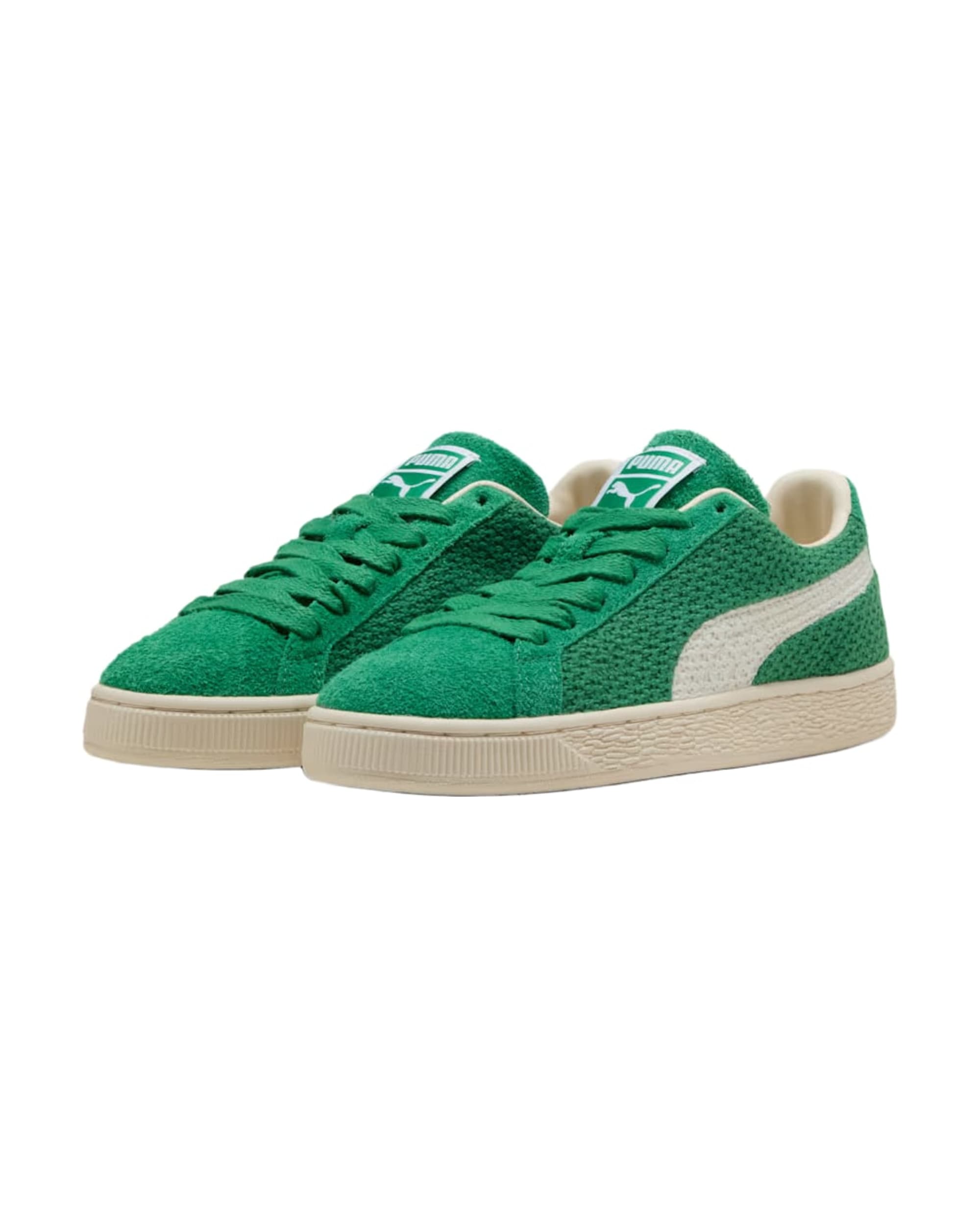 SUEDE CROCHET ARCHIVE GREEN-PUMA WHITE