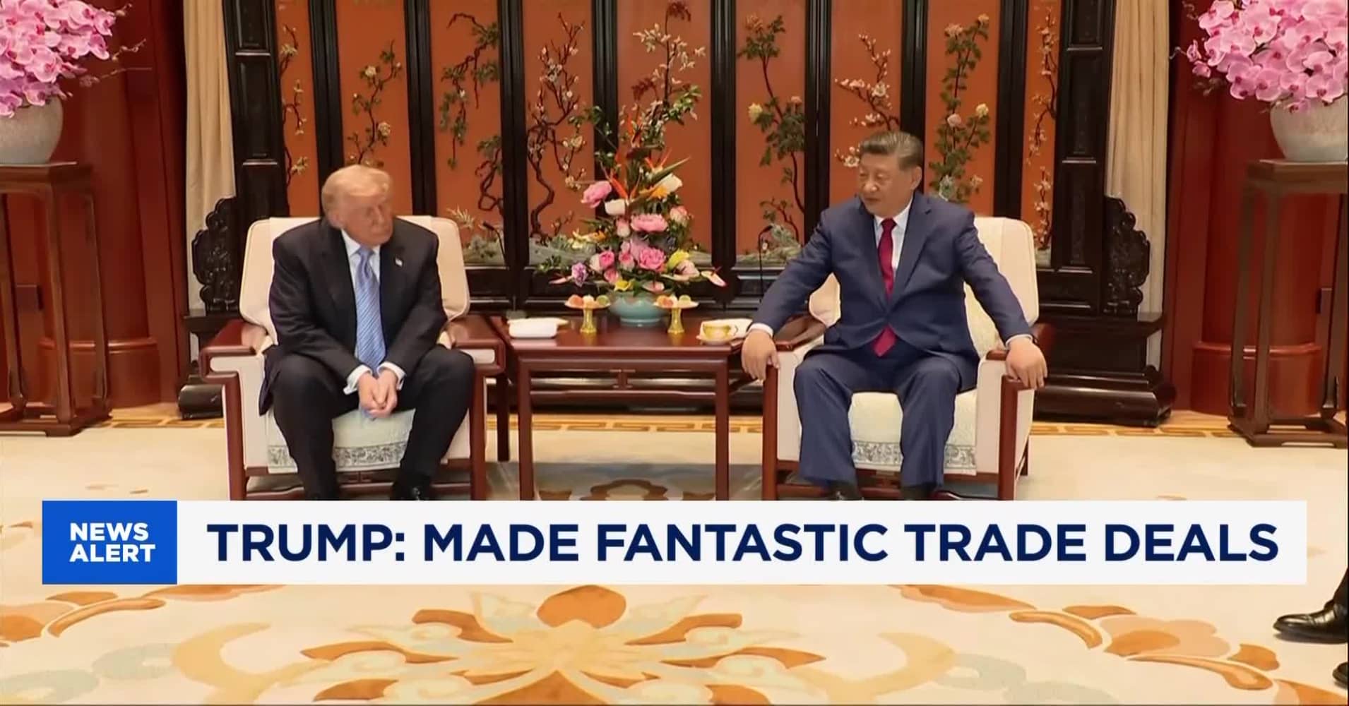 Trump touts trade deals as he wraps up high-stakes China trip