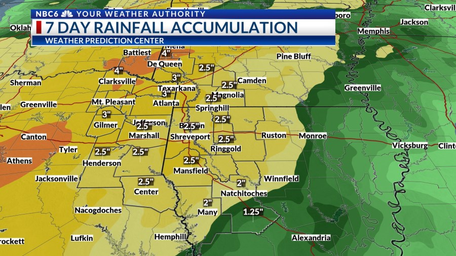 A warm and humid weekend, heavy rain next week