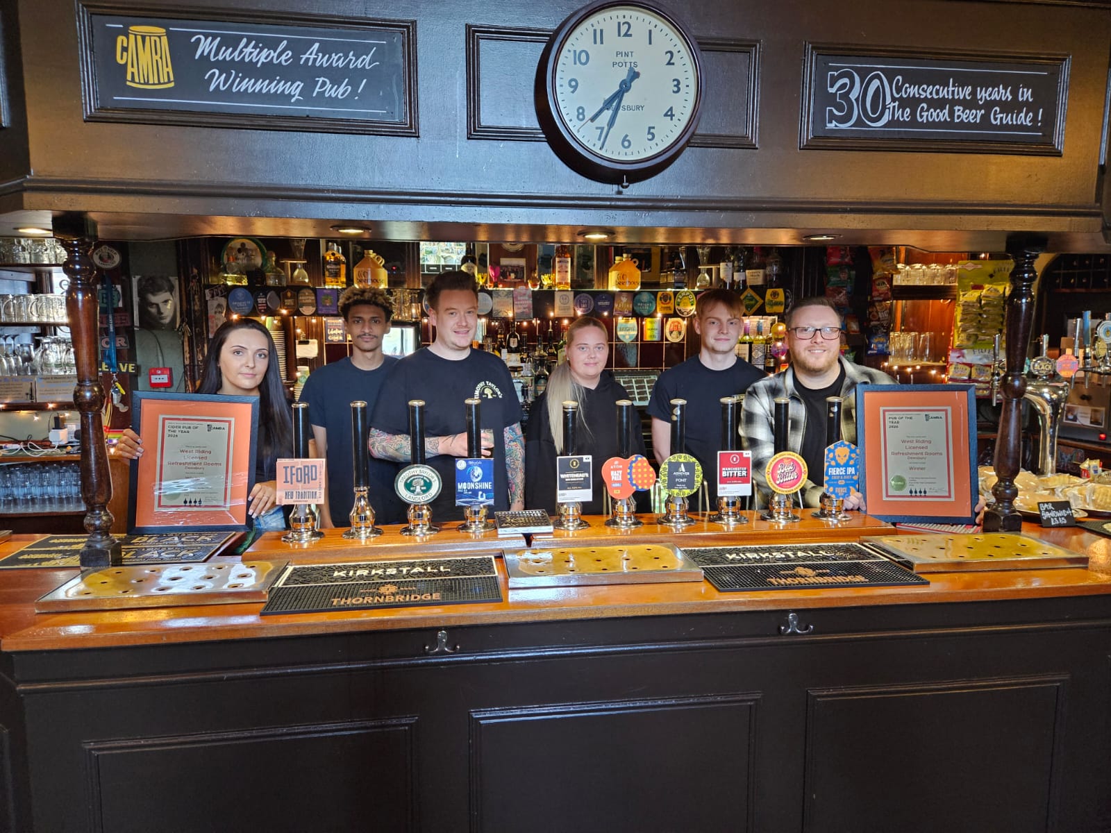 The West Riding at Dewsbury Train Station wins two CAMRA awards