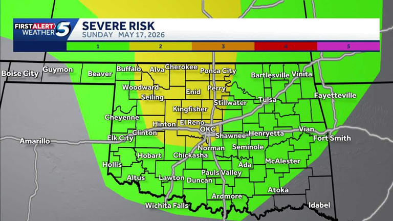 Updates: Strong storms moving through central Oklahoma Friday night