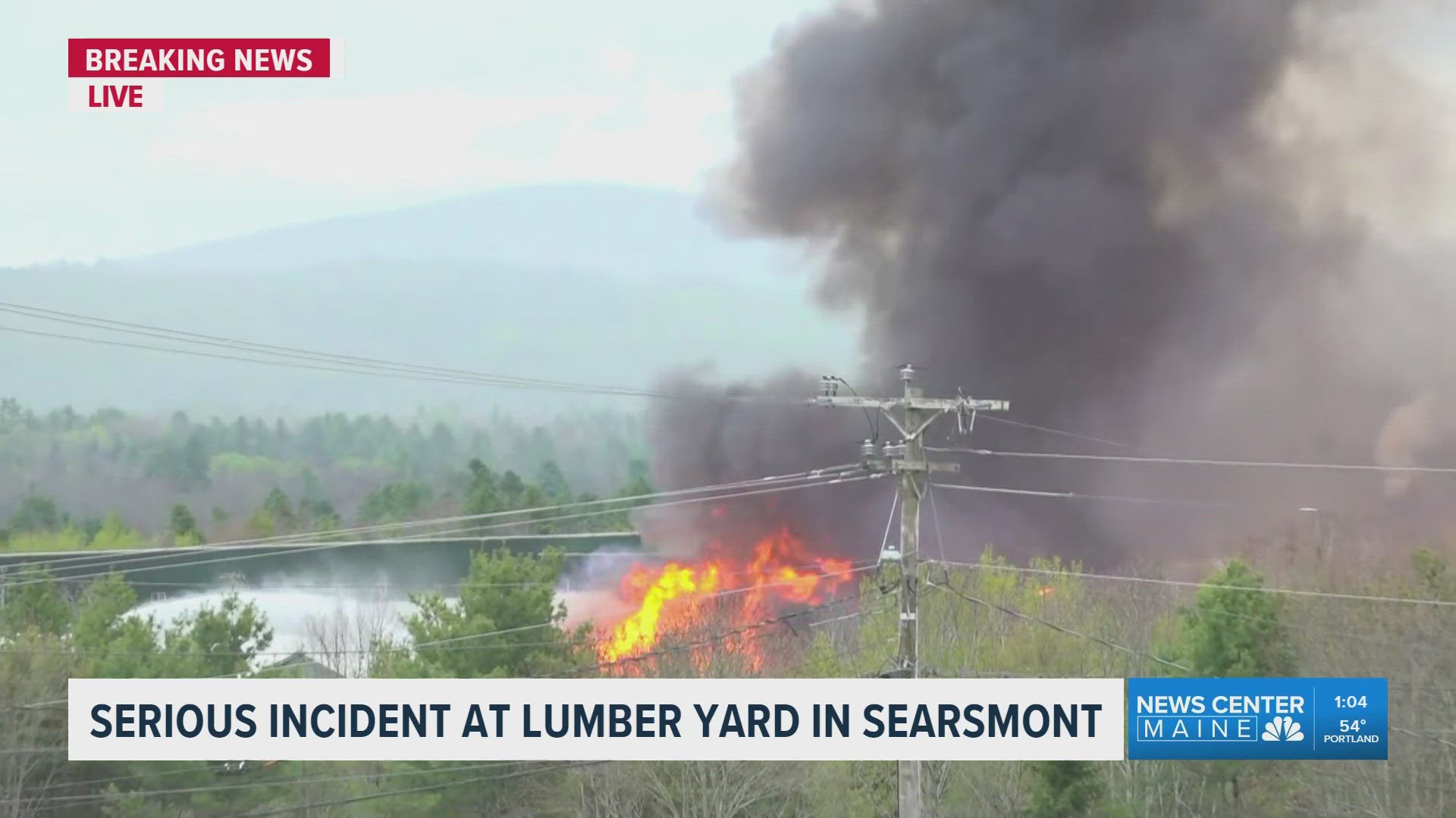 Fire Marshal's investigators at serious incident at Lumber Yard in Searmont