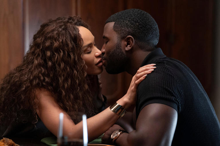Cleopatra Coleman as Ebony Wilder, Y’lan Noel as Coltrane Wilder in episode 101 of Nemesis.