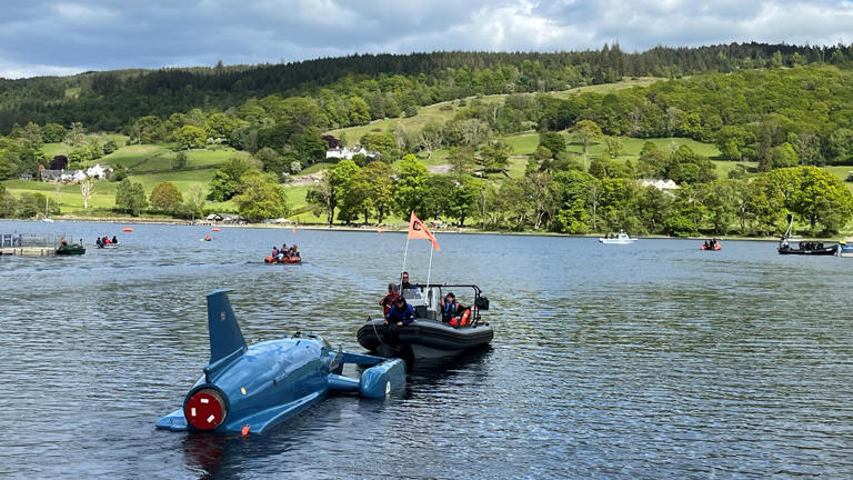 Bluebird finally runs at speed on Coniston return