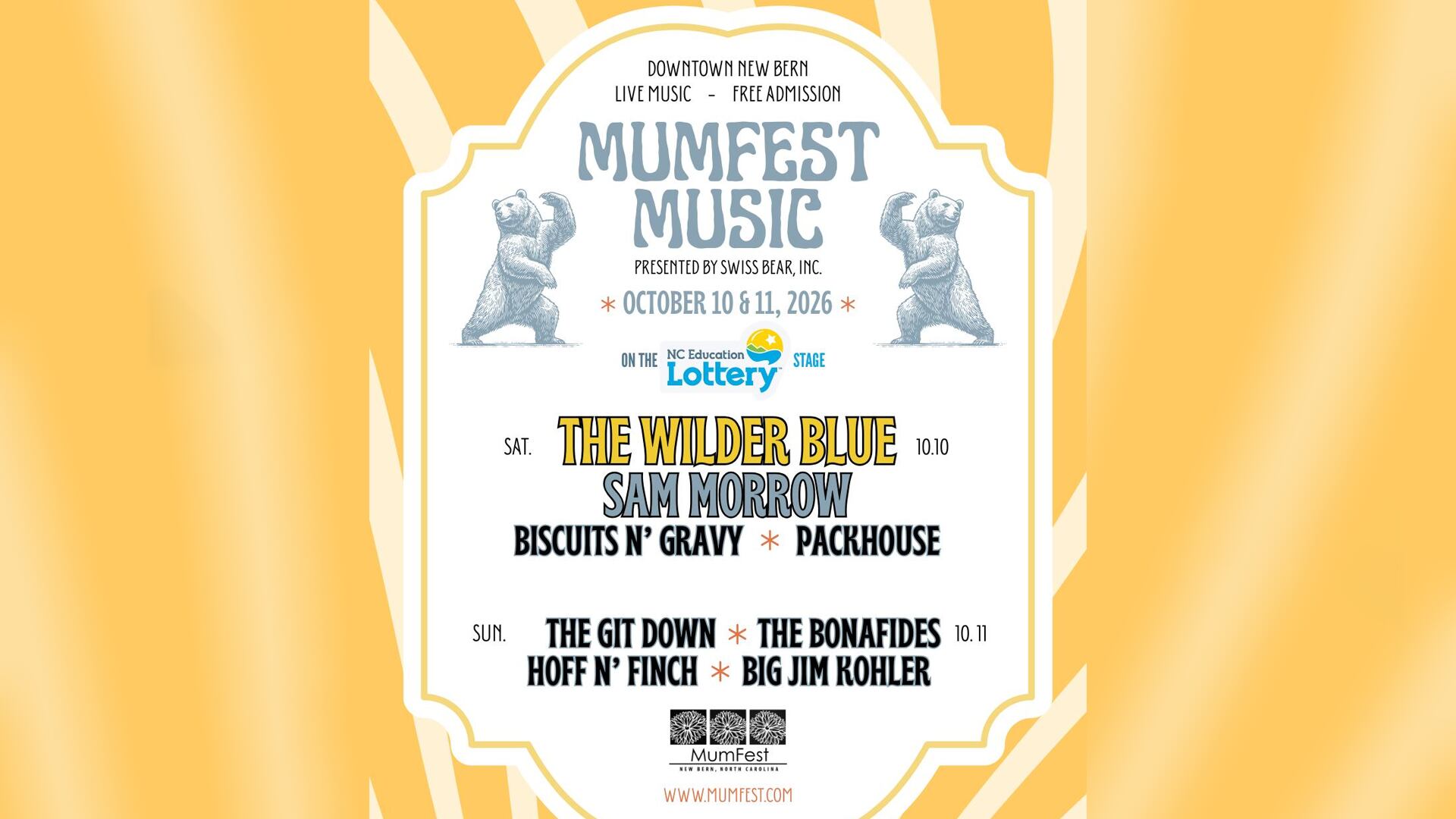 MumFest announces 2026 music lineup