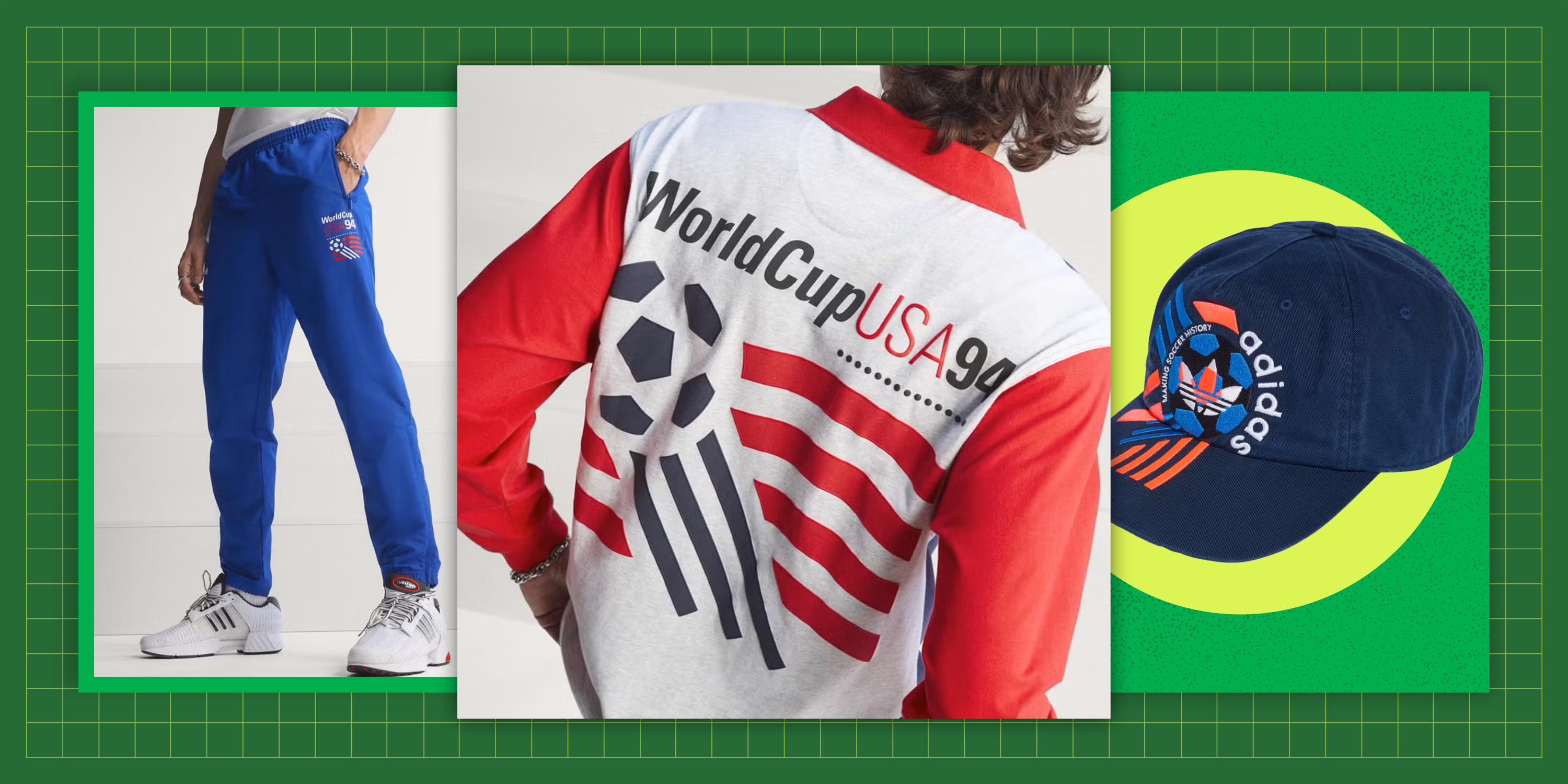 Adidas just dropped a retro World Cup collection that nails '90s soccer style