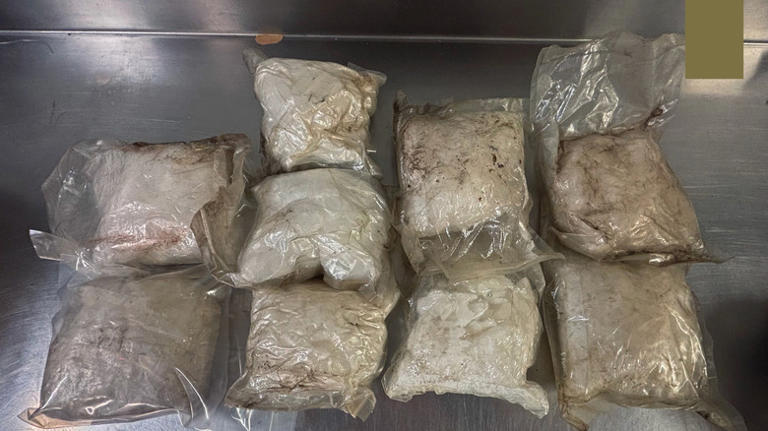 Salvage yard finds nine pounds of meth stashed inside a junk car's door
