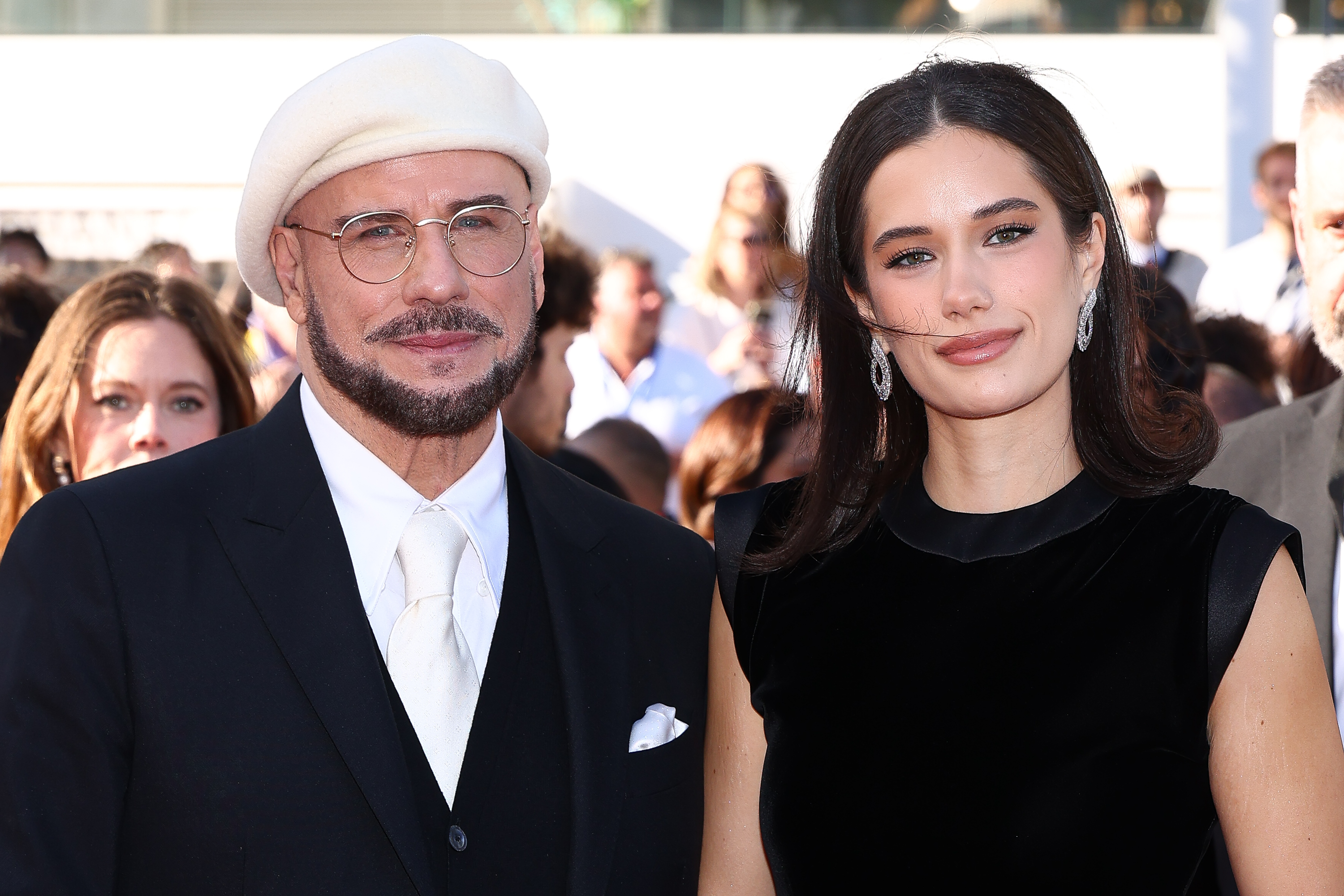 John Travolta and Ella Bleu Travolta attend the