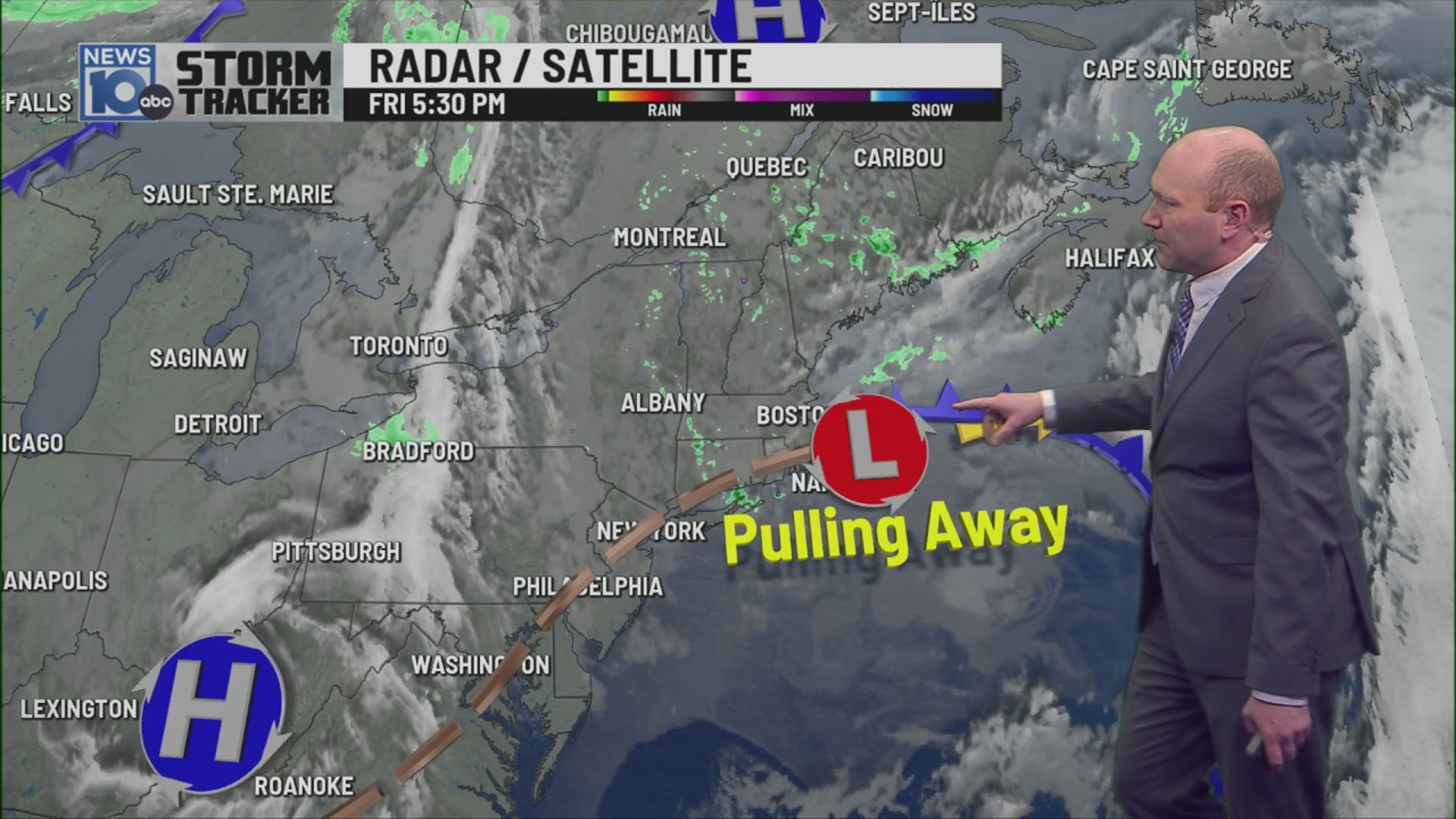Friday evening weather