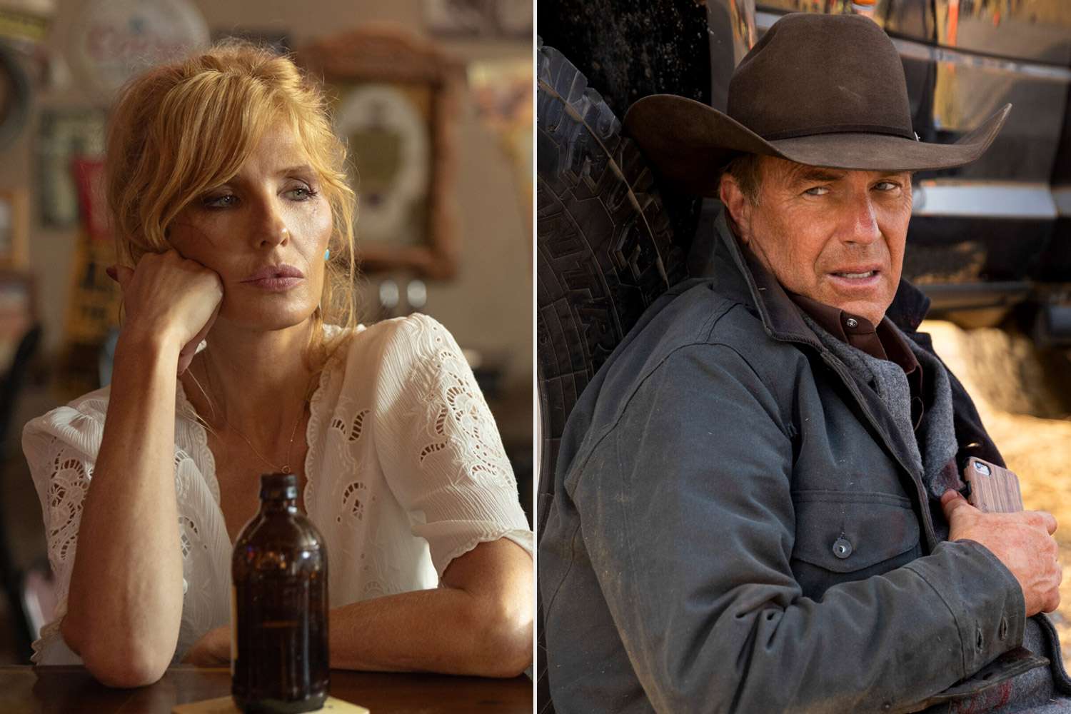 Kelly Reilly says Kevin Costner's John Dutton still haunts Beth in ...