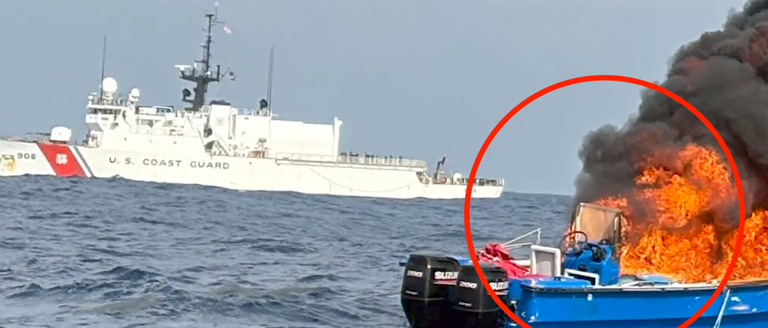 Coast Guard intercepts alleged drug boat with machine gun, sniper fire