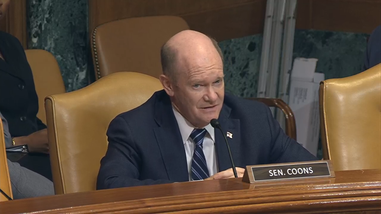 'The priorities here are out of whack': Chris Coons scolds Scott Turner ...