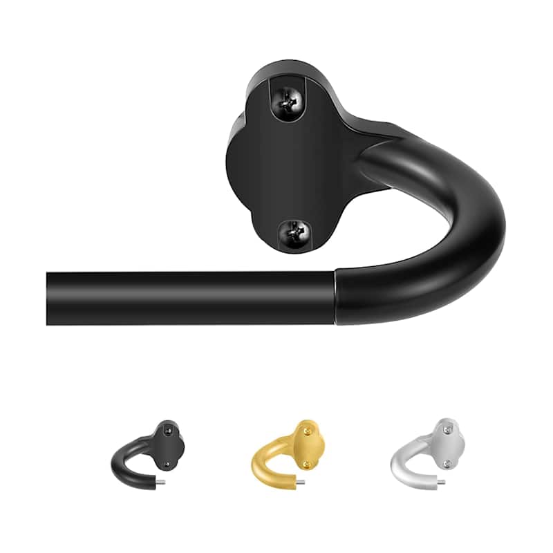 TVWOO Wrap Around Curtain Rod Set