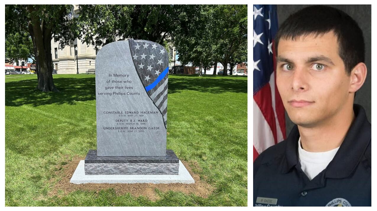 Fallen Phillips County undersheriff honored on new memorial in town square