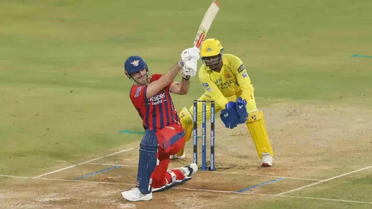 Mitchell Marsh lights up Lucknow, dents CSK's IPL playoff push in LSG's ...