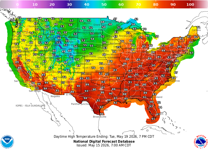 Next Week S Heat Wave Mapped See Your State S Forecast Highs