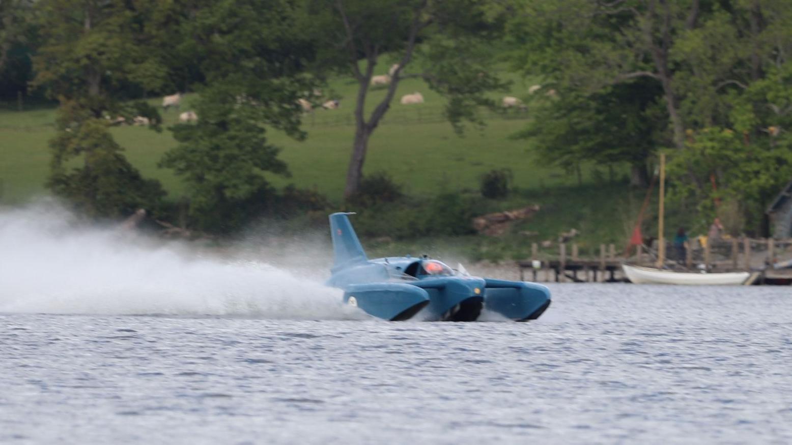 Bluebird finally runs at speed on Coniston return