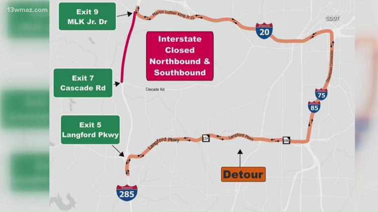 'Expect extreme delays' | GDOT says north Georgia interstate closure ...