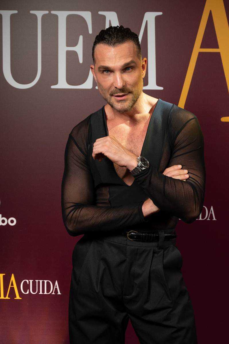 Igor Rickli na festa de ‘Quem Ama Cuida’ – Globo/Bob Paulino