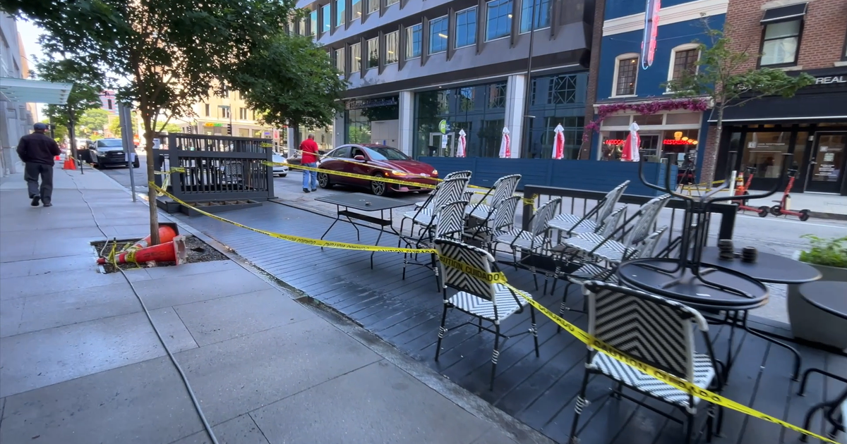 Hit-and-run damaged outdoor seating at downtown Raleigh dessert bar