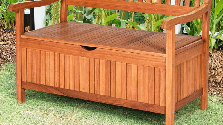 Save 50% on Target's stylish $158 storage bench for small outdoor spaces