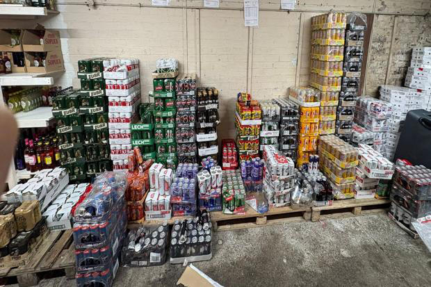 374 bottles of wine and 234 cases of beer - £6,700 worth of alcohol ...