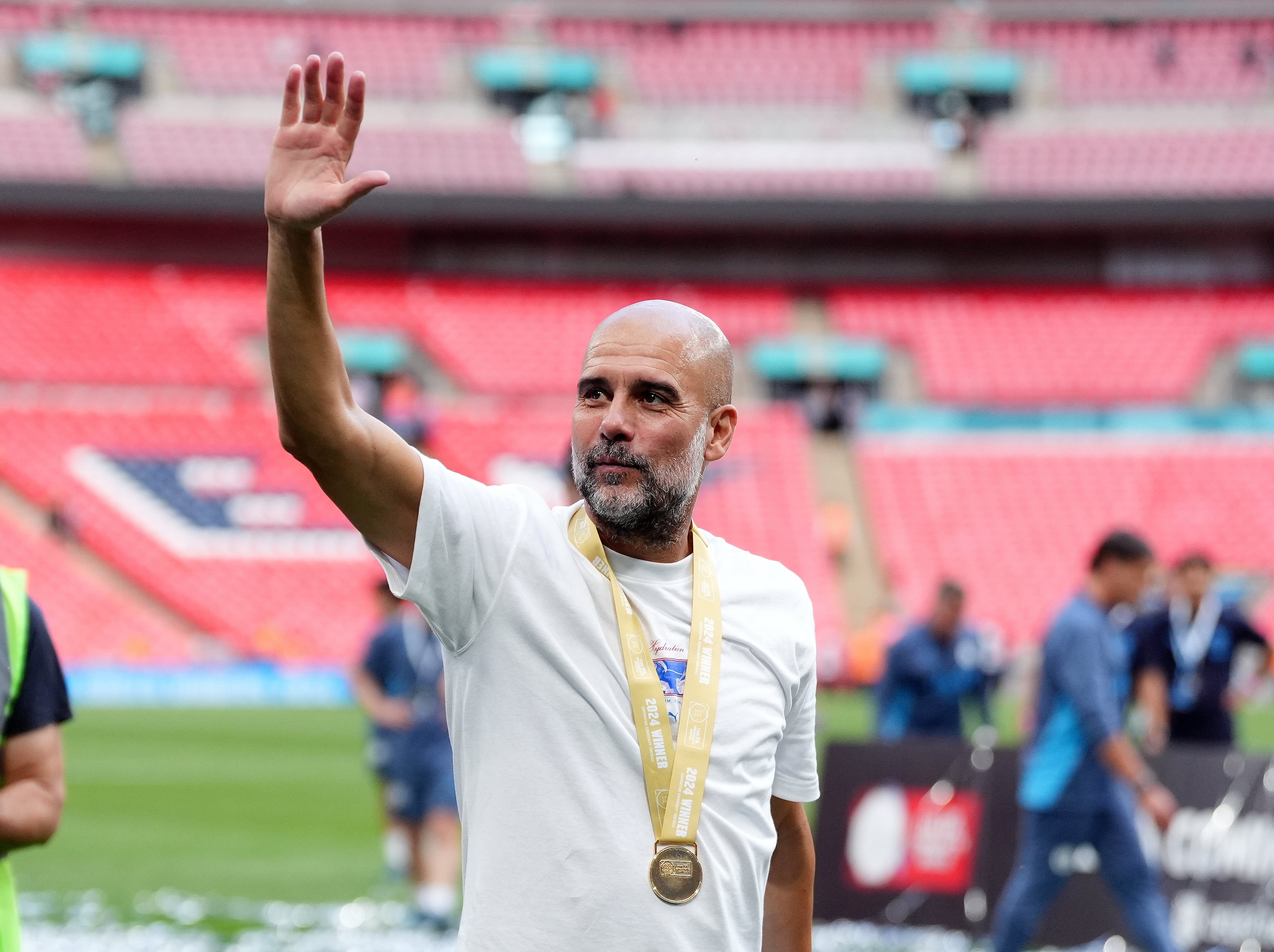 Pep Guardiola keeps people guessing over his future at Man City