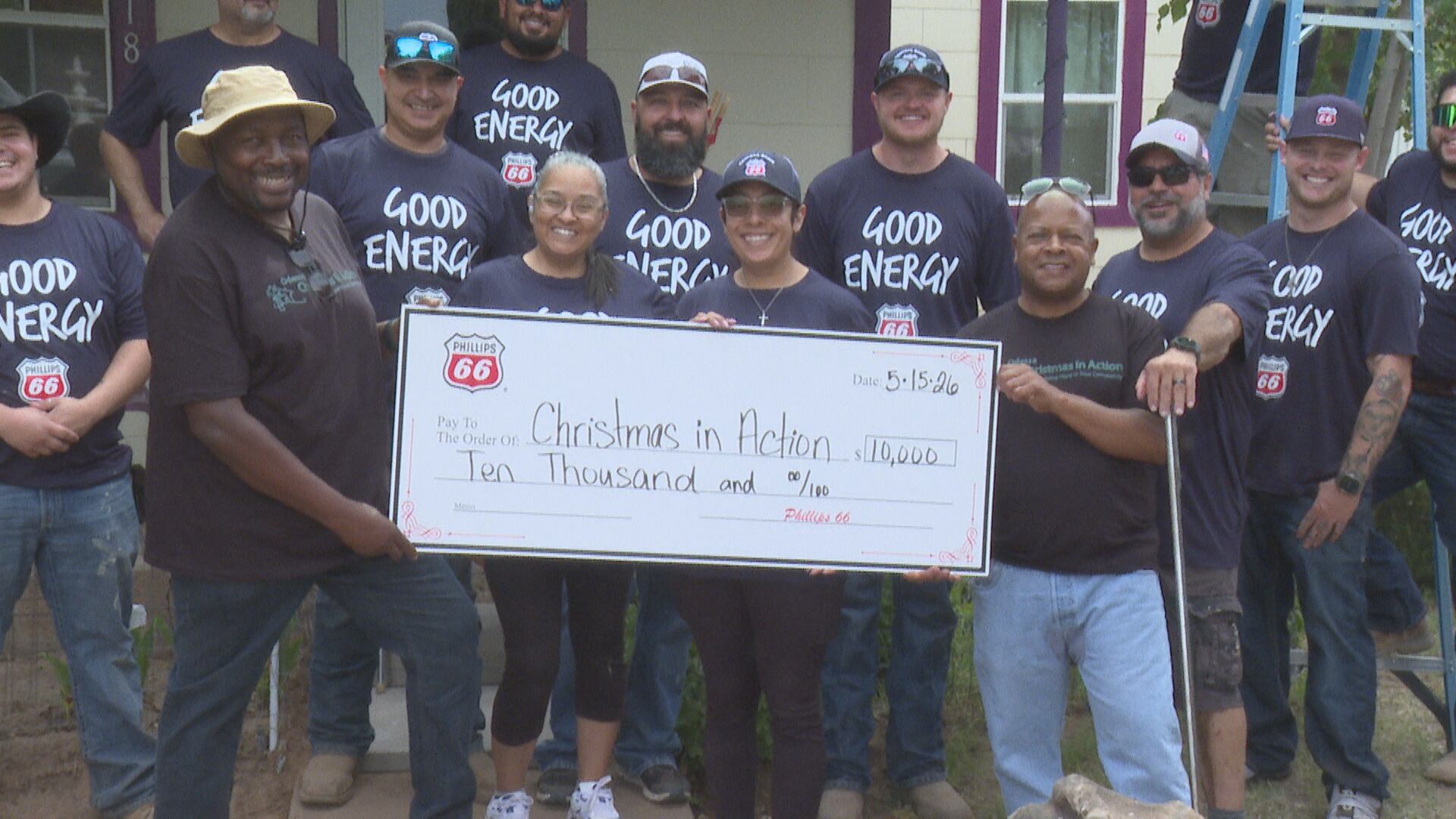 Phillips 66 donates $10,000, volunteers to help renovate Odessa home