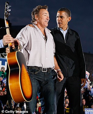 Mortifying moment Bruce Springsteen leaves fawning Chris Christie ...