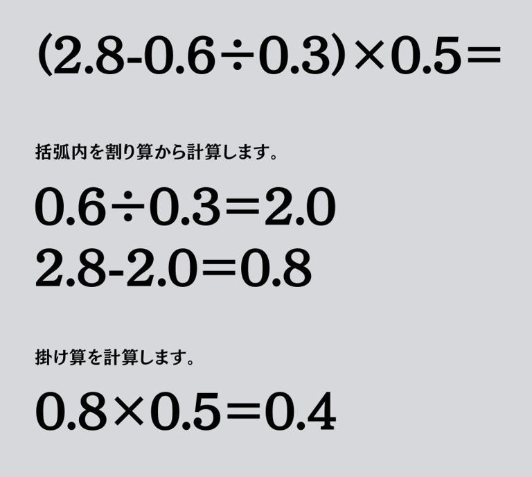 大人ならわかる?小学校の「算数」問題＜Vol.2176＞