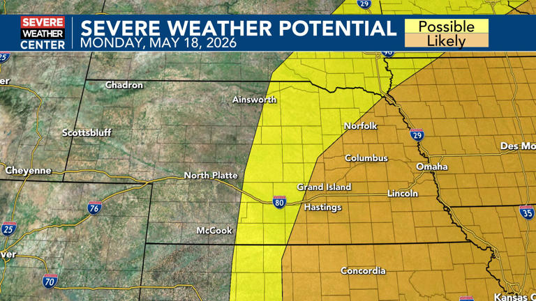 Severe thunderstorms possible Saturday