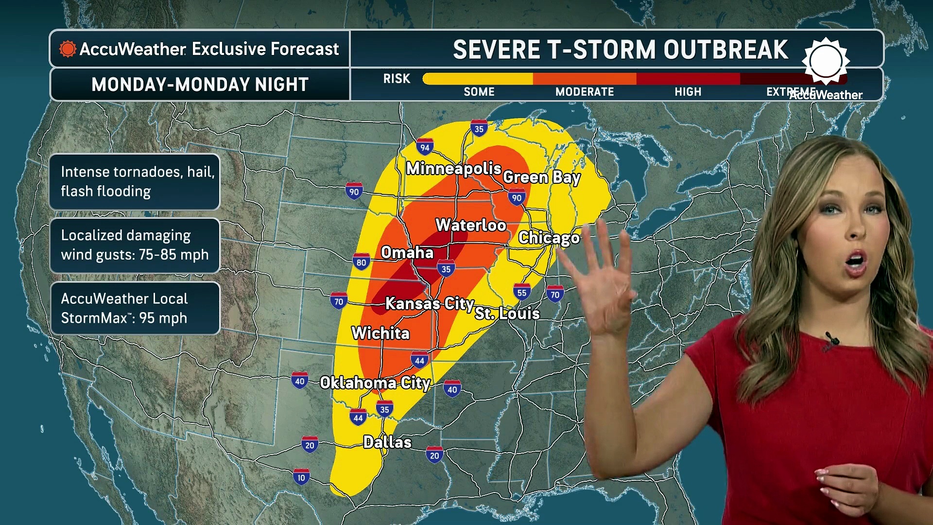Tornado outbreak possible this coming Monday
