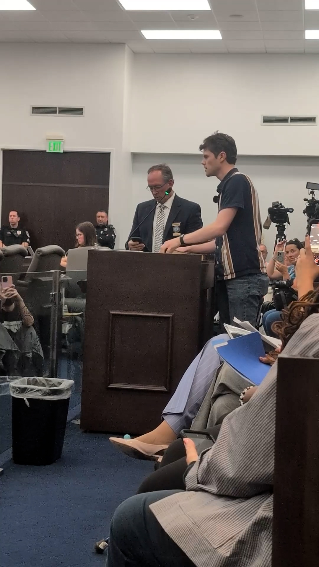 Town hall moment went viral