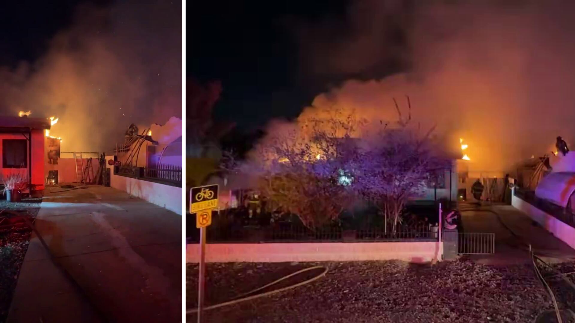 Four dogs saved, 11 people displaced after fire burns 3 houses in Maryvale