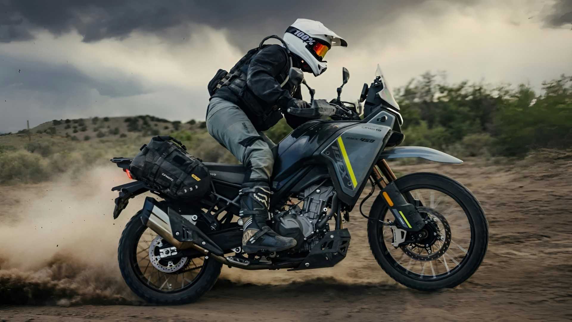 2026 CFMoto Ibex 450 hardcore off-roading side profile view