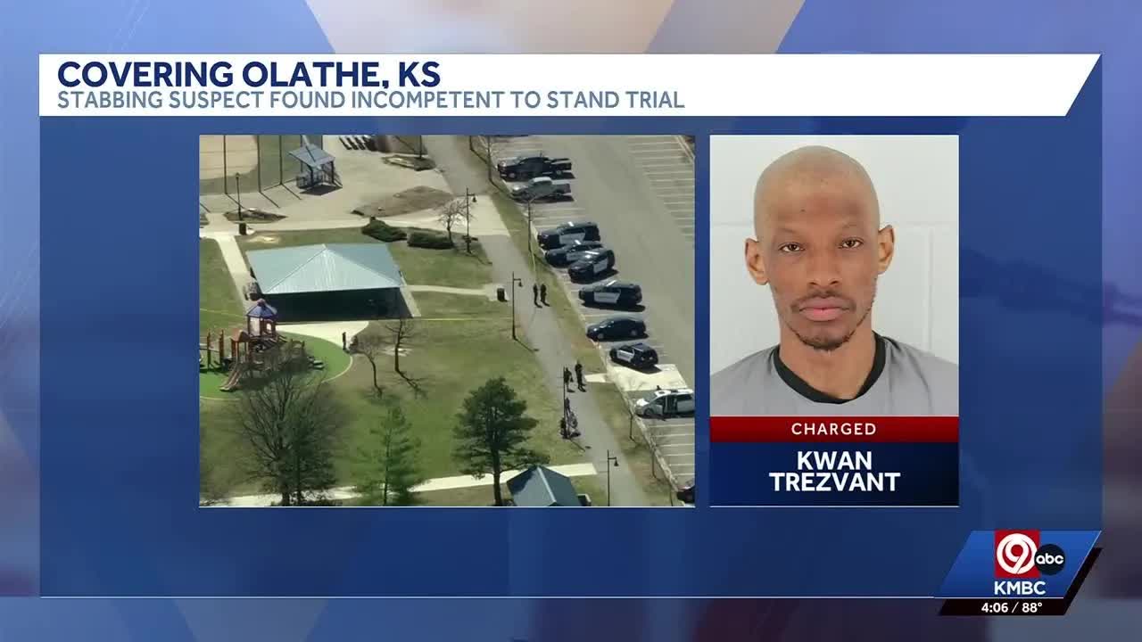 Olathe stabbing suspect found incompetent to stand trial