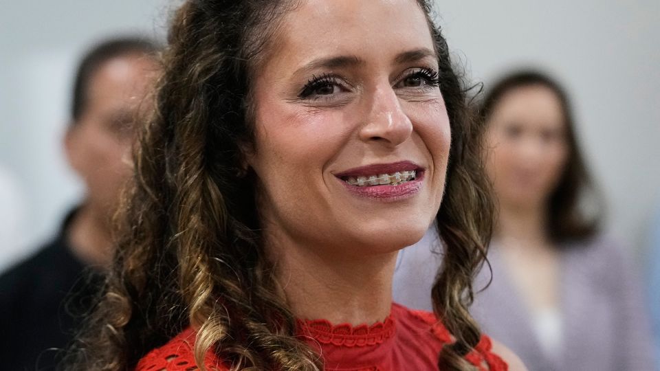Rep. Julia Letlow greets supporters at a campaign stop in Hammond, Louisiana, on May 6. - Gerald Herbert/AP