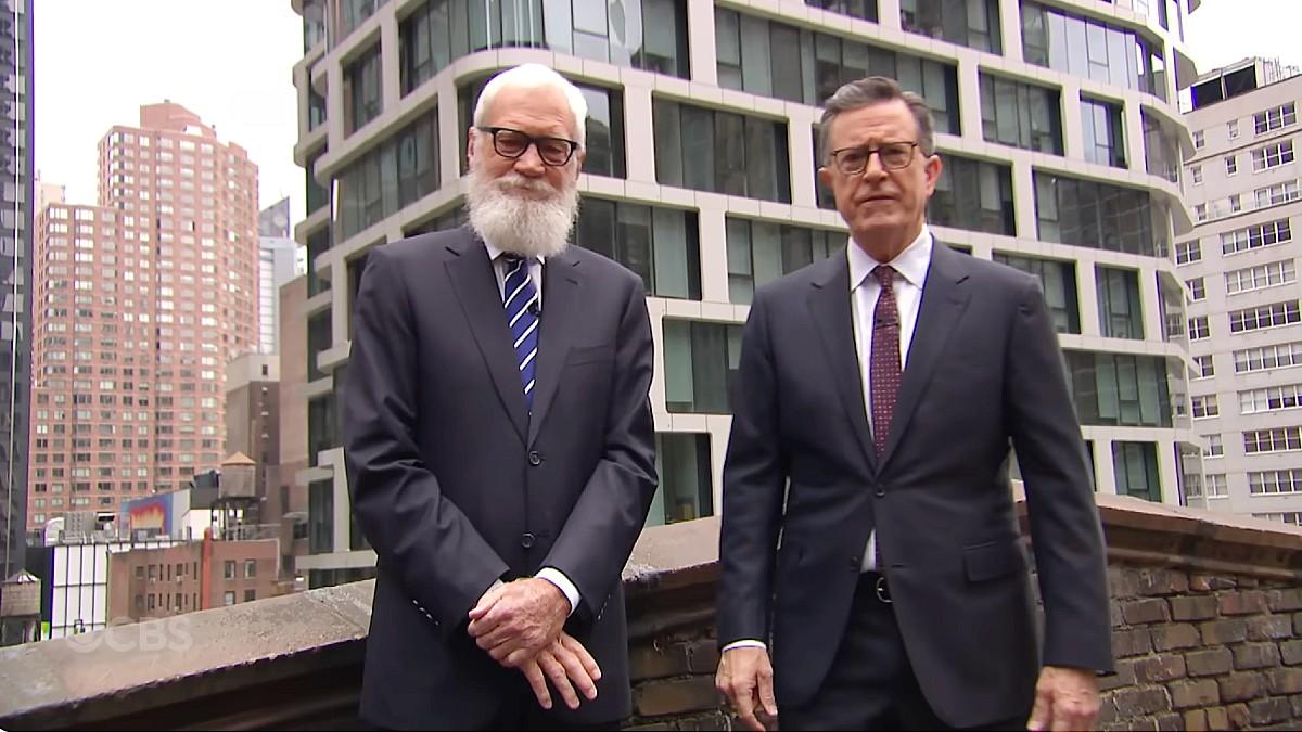 David Letterman and Stephen Colbert get their revenge on CBS in ...