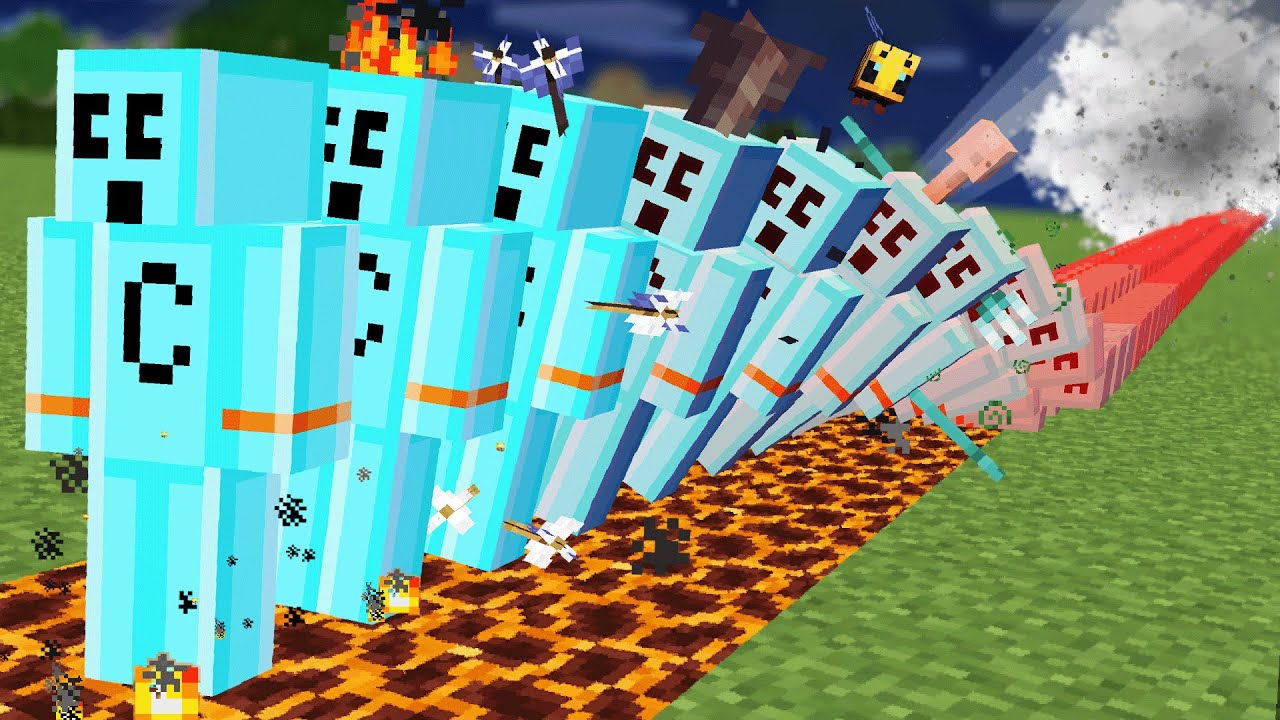 Watching the deaths become crazier during a difficult Minecraft challenge