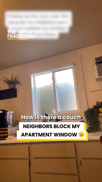 Neighbors block my apartment window