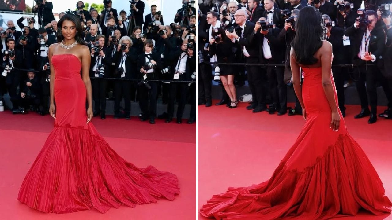 Cannes 2026: Simone Ashley revives vintage Alexander McQueen in crimson ...