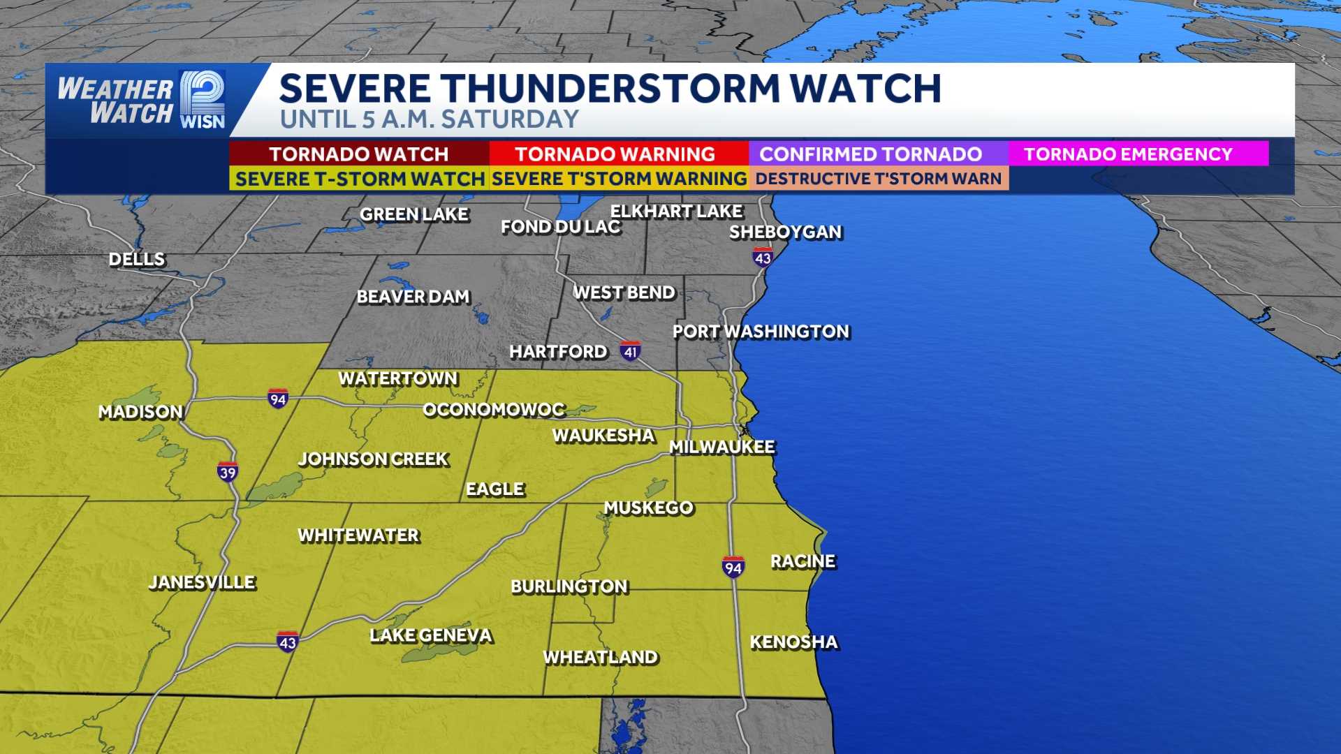 Severe thunderstorm warnings end overnight across southeast Wisconsin