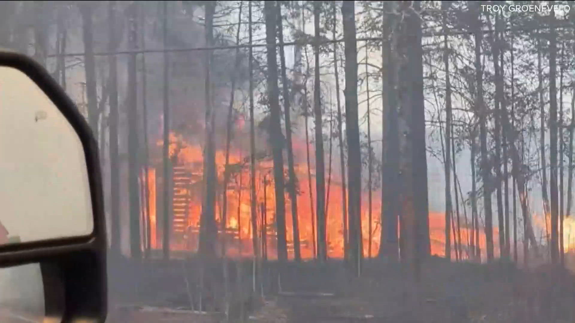 Crews fight fire near Two Harbors