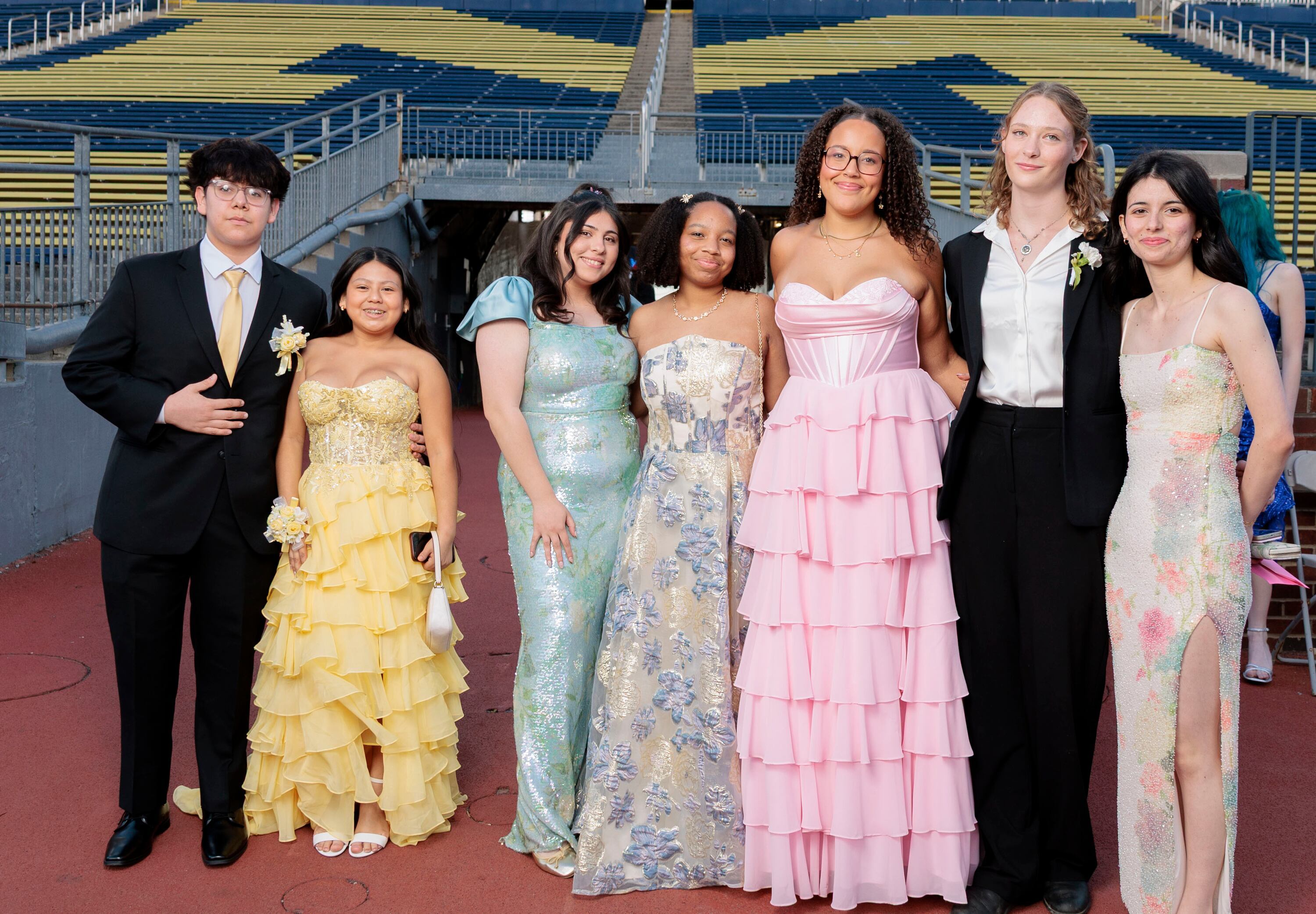 Ann Arbor Skyline celebrates 2026 prom at Michigan Stadium